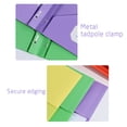 thumbnail image 4 of HOMEIORA Plastic Folders, 3 - Prong 2 - Pocket Poly Folder, Back to School Season Folder, 4 Pack - Multicolor, 4 of 8