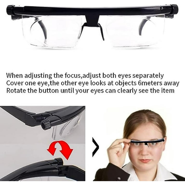 Eyeglasses Focal Adjustable Glasses Near And Far Sight Glasses Adjustable Focus Reading Glasses Lightweight For Women Men Walmart
