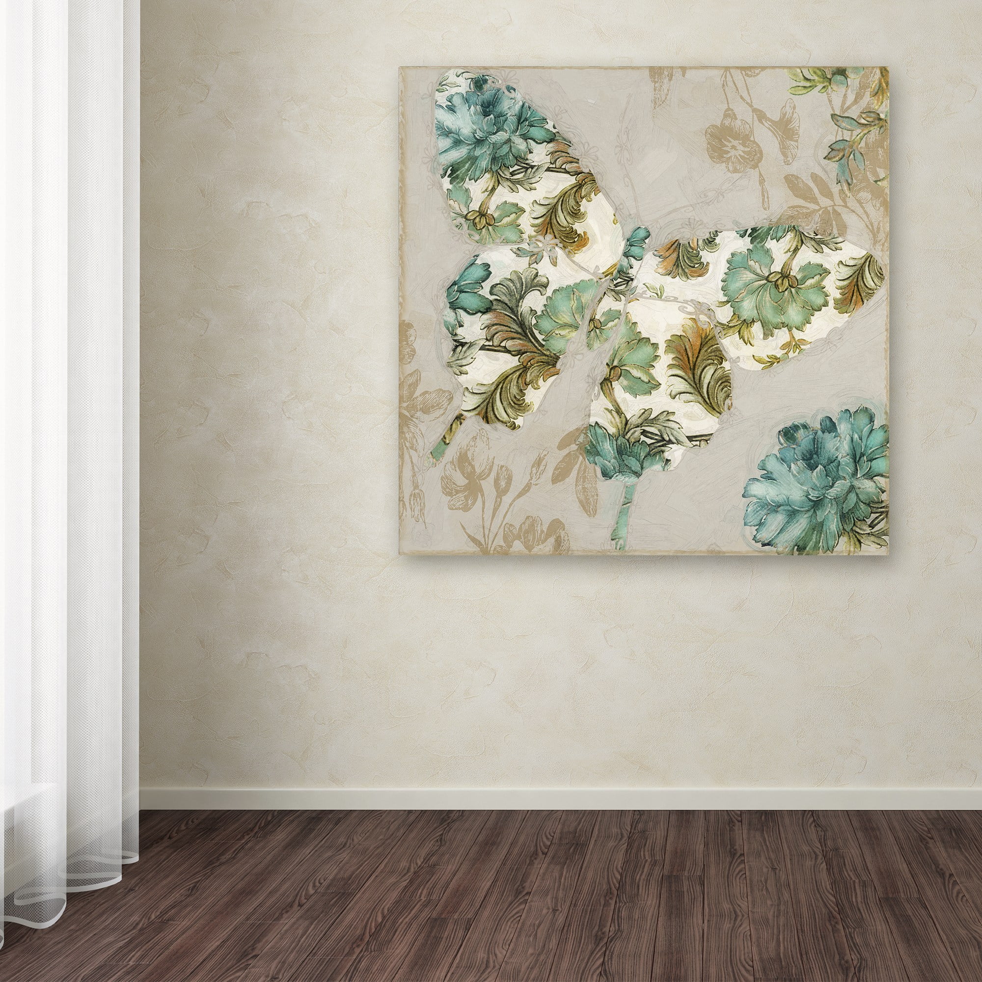 Trademark Fine Art "Winged Tapestry II" Canvas Art by Color Bakery