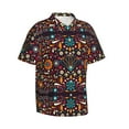 thumbnail image 2 of Fotbe Colorful Mexican2 Hawaiian Shirt For Men Unisex Summer Beach Casual Short Sleeve Cotton Linen Button Down Shirts-Large, 2 of 9