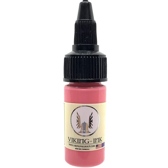 VIKING INK - Tattoo Ink - Bubble Gum Pink 0.5oz (15ml) - The Best Ink Colours and Blacks