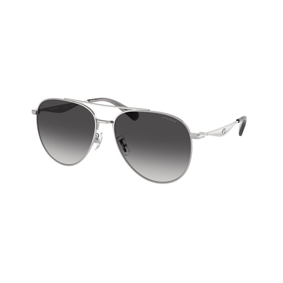 Sunglasses Coach HC 7169 90013C Cw193 Shiny Silver Grey Gradie
