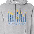 thumbnail image 3 of Inktastic Peace Light Hanukkah Adult Hoodie Sweatshirt, 3 of 4
