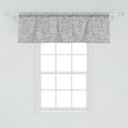 thumbnail image 2 of Ambesonne Grey Window Valance, Abstract Curly Waves Ornament, 54" X 18", Grey, 2 of 3