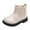 Beige, variant on Generic Toddler Boots Boys Girls Waterpoor Ankle Boot Side Zipper Booties Windproof Short Boots Hiking Ankle Booties Non-Slip Baby Snow Boots(4-4.5 Years,Beige)