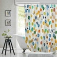 thumbnail image 4 of Long 72"x84" Abstract Bright Watercolor Colorful Spots Shower Curtain Set with Hooks,Abstract Ivory Color Background Bathroom Curtain,Waterproof Washable Fabric for Bathroom Decor, 4 of 6