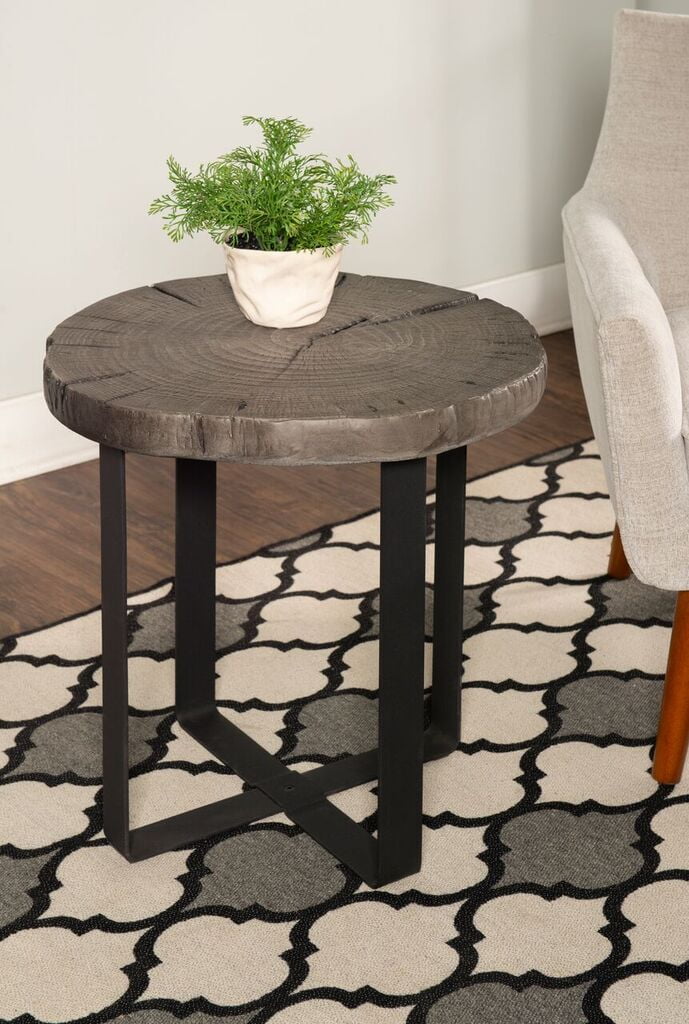 Powell Cypress Side Table Grey
