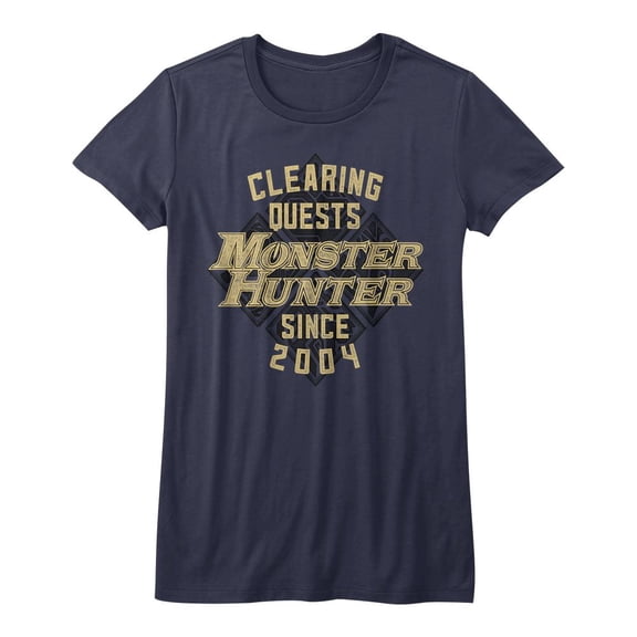 Monster Hunter Since '04 Navy Junior Women's T-Shirt