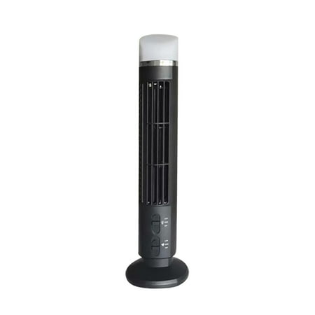 

Electric Household Led Bladeless Tower Coolings Fan Portable USB Charging Mini Vertical Conditioner Stand Up Tower Fan for Office Bedroom Home Indoor Desktop Office