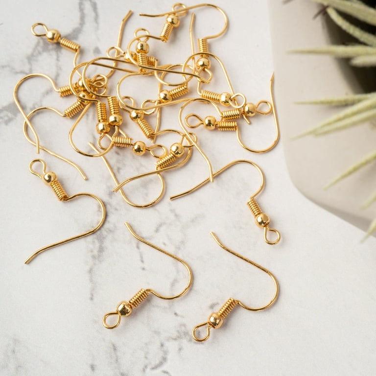 Gold Plated Over Brass Fish Hooks Earring Hooks Ear Wires Fishhook