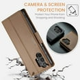 thumbnail image 4 of Funda tipo cartera para Samsung Galaxy A13 4G/5G con bloqueo RFID, tarjetero, soporte magnético, funda protectora de cuero con tapa para Samsung Galaxy A13 4G/5G de 6,5 pulgadas, 4 of 6