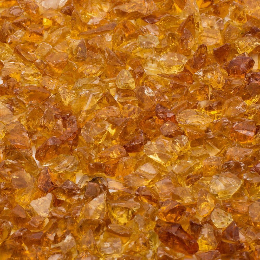 Dragon Glass 20 lb ChestnutBrown Landscape & Fire Pit Glass, 1/2"