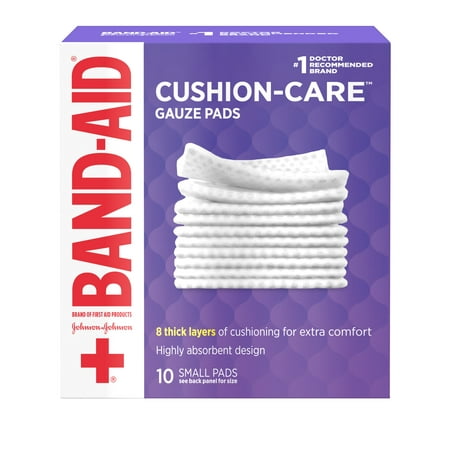 UPC 381371161232 product image for Band-Aid Brand Cushion Care Gauze Pads  Small  2 in x 2 in  10 ct | upcitemdb.com