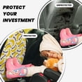 thumbnail image 4 of Pofeuu Banana Fruit Print 2 Pack PU Leather Kick Mat Back Seat Protector, Universal Car Seat Back Organizer, Waterproof Backseat Protector For Most Car, 4 of 8