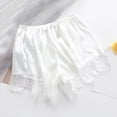 thumbnail image 7 of JFOPQVSM Satin Silk Shorts for Women Lace Floral Shorts Half Slip Pajama Bottoms Comfy Elastic Pettipants, 7 of 7
