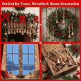 thumbnail image 6 of Vivanta 2-Inch Mini Gold Christmas Tree Bells - pack of 10 Handmade Ornaments for Crafts and Hanging, 6 of 11
