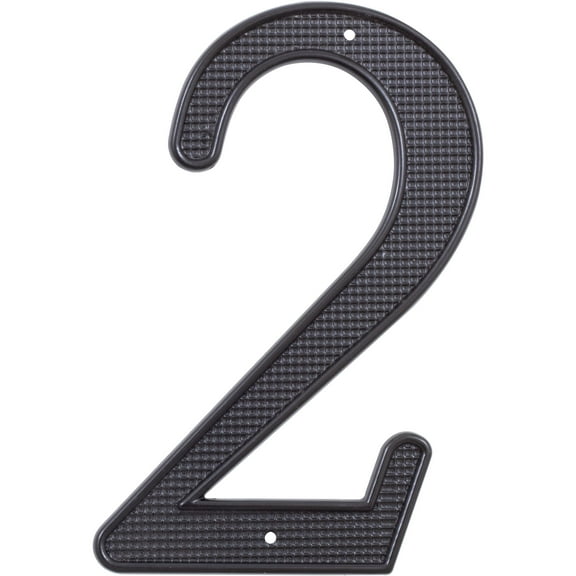 Stone Habor Hardware 4 Inch Black Number 2