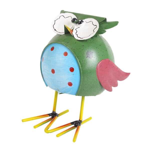 Figura de hierro para regalo, decoración de jardín, estatua de animal para escritorio, estantería, pasillo. Búho