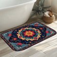 thumbnail image 4 of 1pc Floral Pattern Absorbent Non-Slip Bathroom Thickened Flannel Rug Decor,Soft,Quick Drying,Suitable For Indoor/outdoor Use,Bathrooms,Bedrooms,Kitchens,Terrace,Laundry Rooms,16"x24", 4 of 7