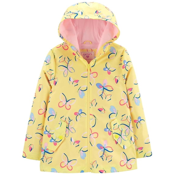 Carter's Girls 12-24 Months Water Resistant Rainslicker Yellow 12 Months