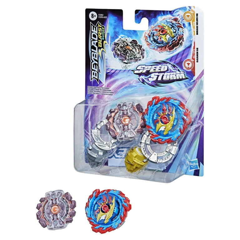 Beyblade Burst Surge Speedstorm Mirage Helios H6 and Gaianon G6