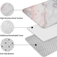 thumbnail image 5 of White Gray Red Marble Pattern Bathroom Rugs Sets 3 Piece,Toilet Cover Set,Absorbent Non Slip Bathroom Mats Sets with U-Shaped Contour Rug Toilet Rug Set, 5 of 5