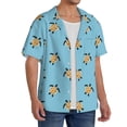 thumbnail image 2 of Goofa Turtle Printed Men's Casual Short-sleeved Shirt,Lightweight Breathable Button-down,Summer Casual men's top,Versatile Fashion shirt-Small, 2 of 7
