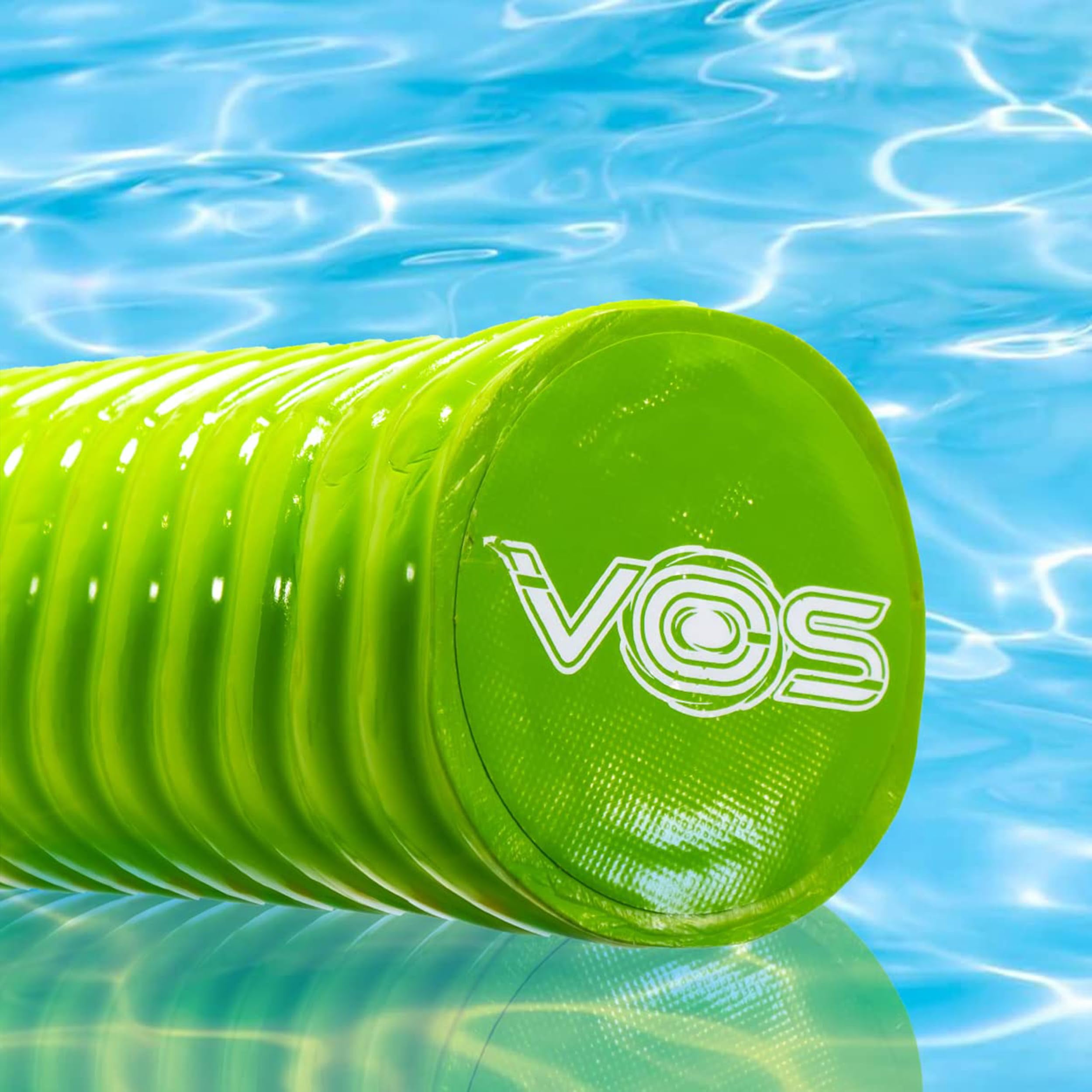 VOS Mega Foam Wavy Noodle Pool Toy, Botanical Green and Hurricane