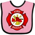 thumbnail image 3 of Inktastic Maltese Cross Firefighter Boys or Girls Baby Bib, 3 of 4