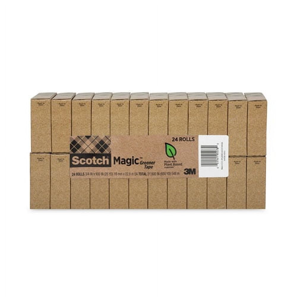 "Magic Greener Tape, 1"" Core, 0.75"" X 75 Ft, Clear, 24/pack | Bundle of 5 Packs"