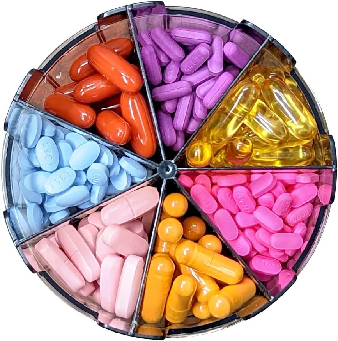 Pill Thing Monster & Monster Jr Supplement Medication Dispensers with Labels