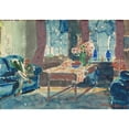 thumbnail image 3 of George Luks 24x18 Black Modern Framed Museum Art Print Titled - Self-Portrait - Interior of My New York Apartment (1927), 3 of 5