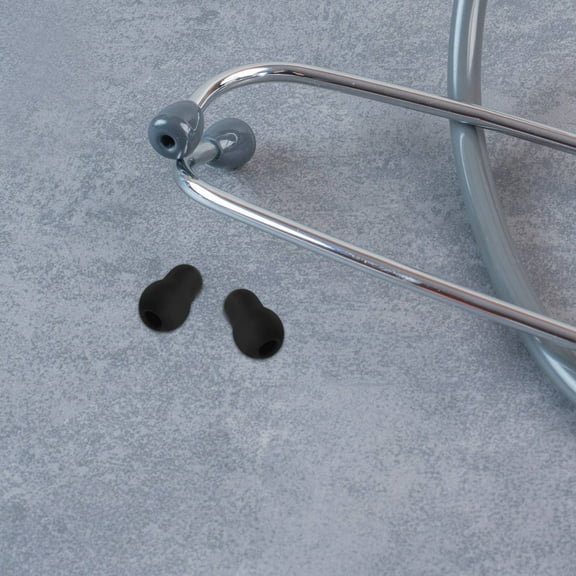 OUNONA Stethoscope Silicone Ear Tips Replacement Parts for Stethoscope Black Color Durable Use