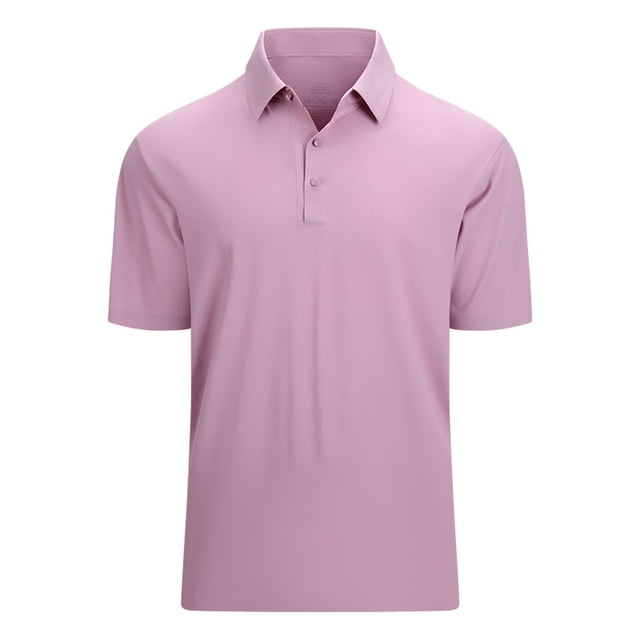 cfhntfmh Mens Golf Shirts Quick Dry Collared Tennis Tops Summer Solid Short Sleeve Button up Gym Shirts Basic Tees