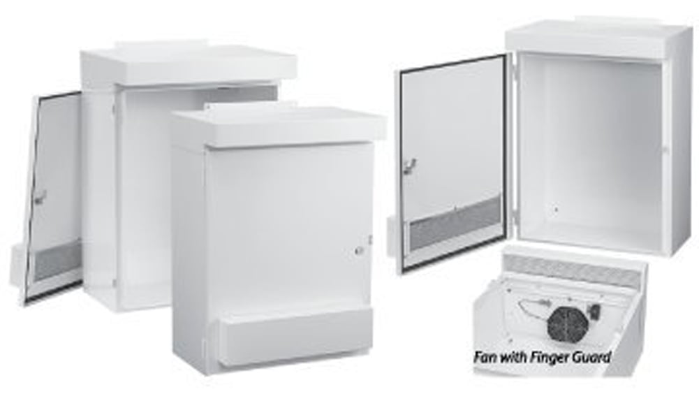 Hoffman WF10LP NEMA Type 3R Drive Enclosure with 6" Fan, Galvanized