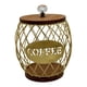 thumbnail image 4 of Soporte para cápsulas de café, accesorio de barra de café con base de madera, taza de almacenamiento de alambre negro Oro, 4 of 9