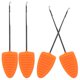 thumbnail image 4 of Aguja de Cebo de Pesca de 4 Uds., Aguja de señuelo portátil Resistente a la corrosión de Acero Inoxidable ABS para Pesca al Aire Libre con Accesorio de Pesca Naranja, 4 of 5
