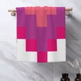 thumbnail image 5 of YFYANG Absorbent Towel, Soft Skin-Friendly Red Mosaic Plaid Washcloth Bath Towel, Suitable for All Skin, 27.5 x 16-inch, 5 of 7