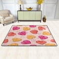 thumbnail image 2 of Dreamtimes Colorful Stripe Heart Non-Slip Area Rug 72"x48", Unique Valentine Soft Non Slip Washable Floor Mats for Indoor Front Porch,Living Room, Bedroom,Kitchen, 2 of 5