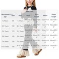 thumbnail image 3 of Spazoro Girls 2PC Outfit Sets, Elastic Waist Round Neck Long Sleeve Fall Matching Casual Clothing for Daily Wear Black Size 2-3T, 3 of 7