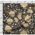 thumbnail image 2 of Soimoi Chinese Floral Printed, Cotton Satin Spandex, Sewing Fabric by The Yard 54 Inch Wide, Decorative Fabric for Dresses and Home Accents, Dark Olive Green, 2 of 5