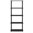 thumbnail image 5 of SONGMY TURN-N-TUBE Storage Shelves, 5-Tier Book Shelf, Corner Shelf, Toolless Open Shelves, for Organization and Storage, Living Room, Garage, Home Office, Espresso, 5 of 5