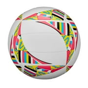 Wilson AVP Movement Recreational Volleyball - White/Pink/Yellow, Official Size