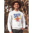 thumbnail image 2 of Sloth Surfer. Sweatshirt Women -Image by Shutterstock, Female Small, 2 of 4