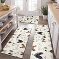 thumbnail image 2 of Beige Chicken Breed Pattern Kitchen Rugs Sets Of 3,Kitchen Runner Rugs Non Skid Washable,Decorative Kitchen Floor Mats for Kitchen,Sink,Laundry,17"x30"+ 17"x47" + 17"x59", 2 of 6