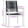 thumbnail image 4 of vidaXL 7 Piece Garden Dining Set Black, 4 of 4