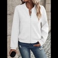 thumbnail image 4 of Chaqueta Informal de Mujer con Cuello Alto y Cremallera, Ideal para Otoño. Conjuntos con Bolsillos. L, 4 of 9