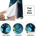 thumbnail image 4 of Peel and Stick Wallpaper Fairy Tree Mystic Forest Removable Self Adhesive Ancient Tree Twisting Modern Art Wall Mural Decor Self Adhesive and Removable 69in x 98in, 4 of 8
