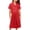 Red, variant on Girls' 2-Piece Double Breasted Top & Pleated Skirt School Outfit, ideal for daily classes, performances and formal campus themed events, 2-9 Years