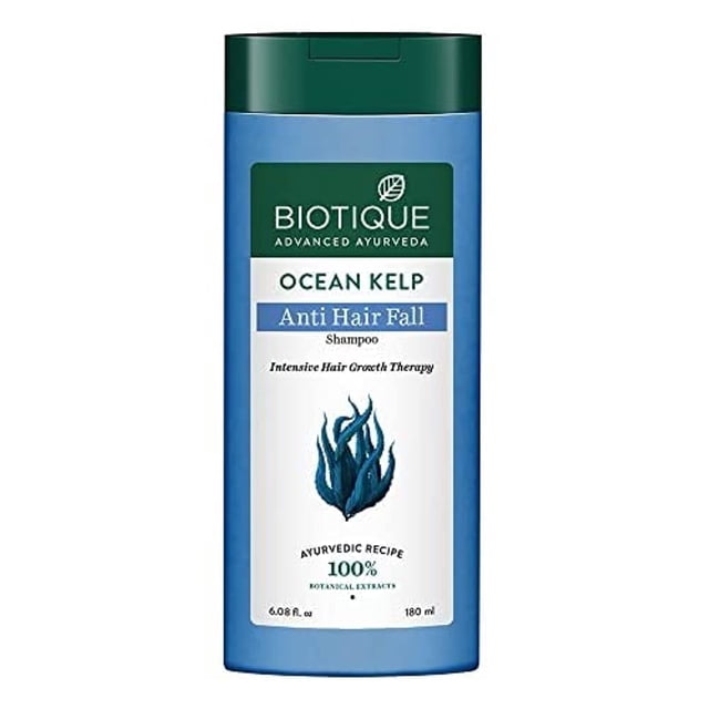 Biotique Bio Kelp Protein Champú para la caída del cabello Tratamiento intensivo para el crecimiento del cabello 180 ml